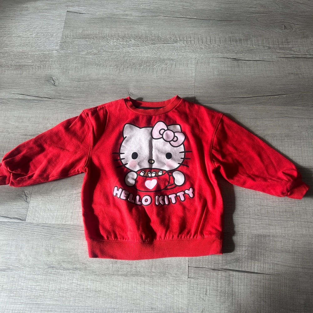 Hello Kitty Vibrant Red Kids Hoodie
